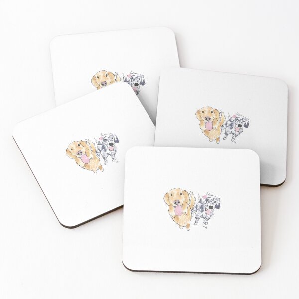Item preview, Goofy Golden Retriever and English Setter designed and sold by rita-andi.