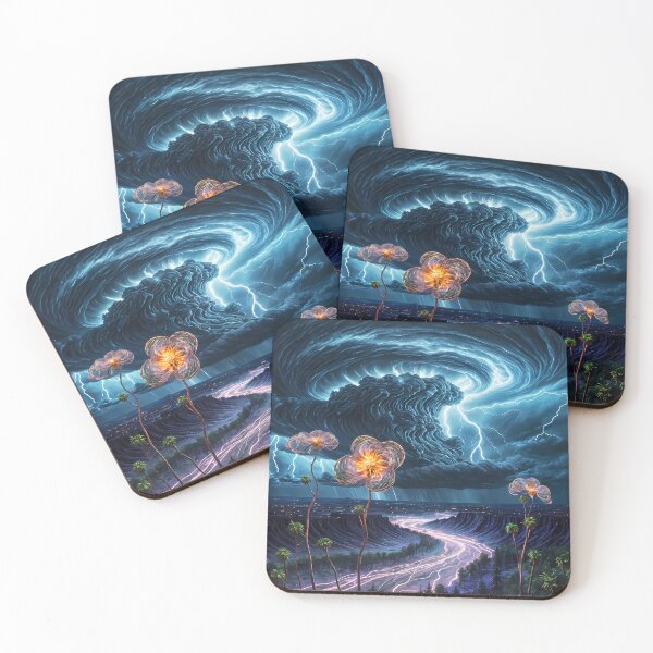 Item preview, Storm and Strange Flowers, Ai Generated Art  designed and sold by ACC .