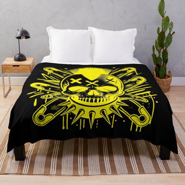 Item preview, Yellow Punk Skull With Mohawk designed and sold by UNK-Fatigues.