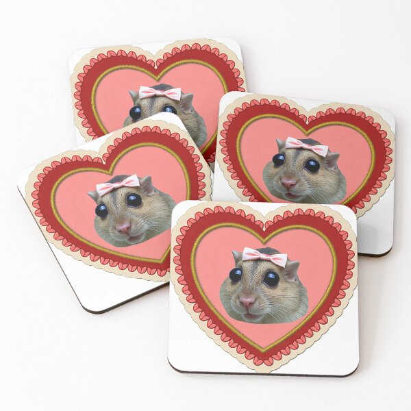 Item preview, Valentines Day Sad Hamster Meme designed and sold by symphonya.