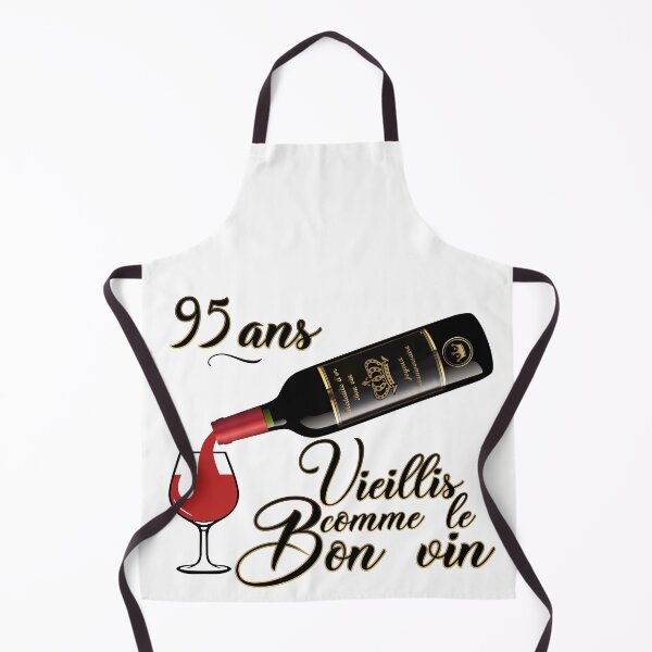 Item preview, 95 years old birthday good wine humor alcohol quote bottle designed and sold by Achille3777.