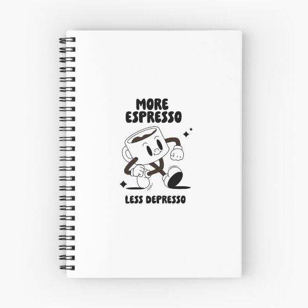 Item preview, More Espresso Less Depresso Design Coffee Cup Happy designed and sold by Cris458.
