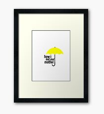 how i met your mother umbrella Framed Print
