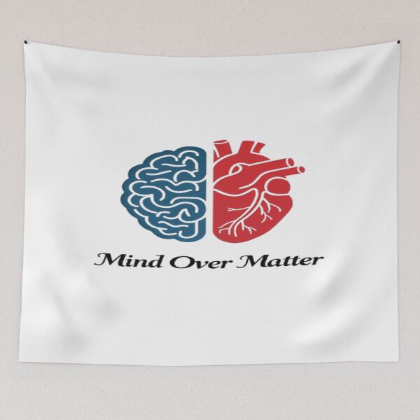 Item preview, Mind Over Matter | Brain and Heart Illustration designed and sold by ArtsyElegance4U ⭐⭐⭐⭐⭐.