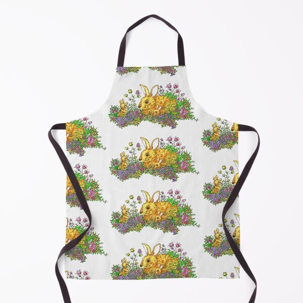 Item preview, Springtime Bunnies with Flowers in Mosaic Print designed and sold by Belknap.