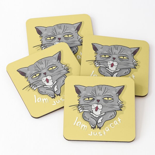 Item preview, Gray cat with a face dirty from milk designed and sold by VladdissH.