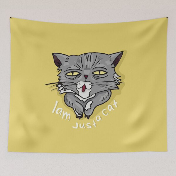 Item preview, Gray cat with a face dirty from milk designed and sold by VladdissH.