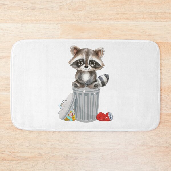 Item preview, Cute Raccoon on a bin designed and sold by Fantacaroo Designs.