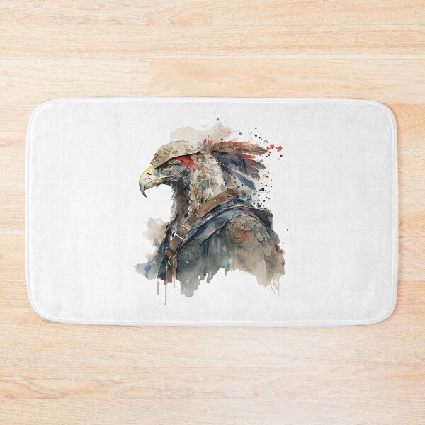 Item preview,  The Beauty of the Samurai Eagle Watercolor Head designed and sold by Marcu Ioachim.