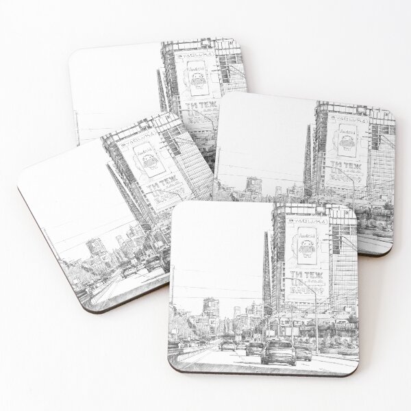 Item preview, Highway,  black and white cityscape  designed and sold by andrii kutsachenko.