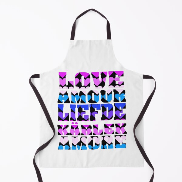 Item preview, Love Many Languages Hearts Pink Black Purple Blue designed and sold by ValeriesGallery.