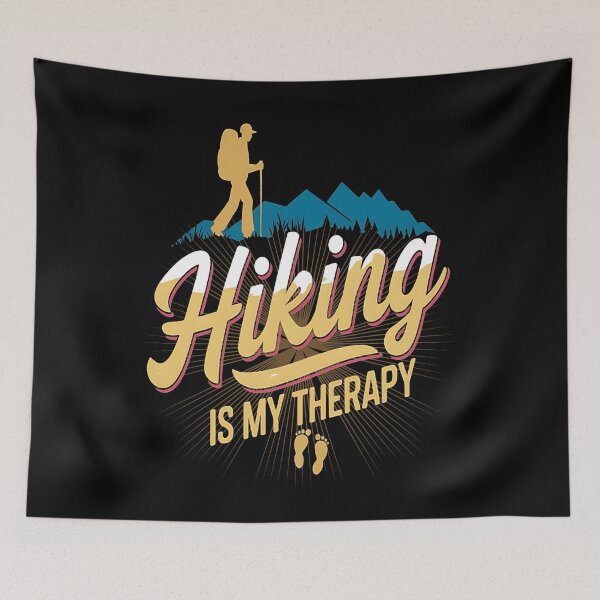 Item preview, Hiking is my therapy - Hiking - Wanderlust - Wander often - Wander always designed and sold by JansenGS.