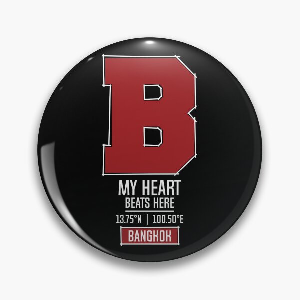 Item preview, BANGKOK MY HEART BEATS HERE BLACK designed and sold by LMAGARMENTS.