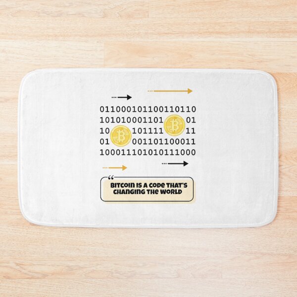 Item preview, Bitcoin is a digital code that changes the world designed and sold by Never Stop Trading.