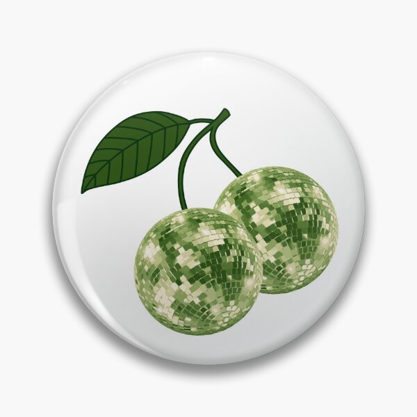 Item preview, Green Cherry Disco Ball Bookish designed and sold by StickyBook.