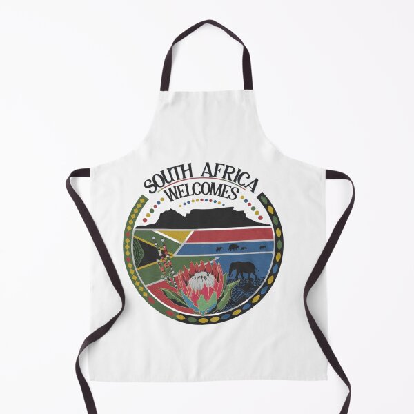Item preview, South Africa Welcomes Flag Map Johannesburg, Pretoria, Table Mountain designed and sold by AnimalsDH305.