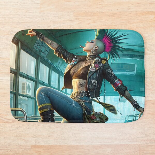 Item preview, punk woman dancing (00028) designed and sold by cedmultimedia.
