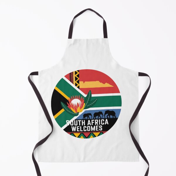Item preview, South Africa Welcomes Flag Map Johannesburg, Pretoria, Table Mountain designed and sold by AnimalsDH305.