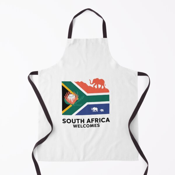 Item preview, South Africa Welcomes Flag Map Johannesburg, Pretoria, Table Mountain designed and sold by AnimalsDH305.