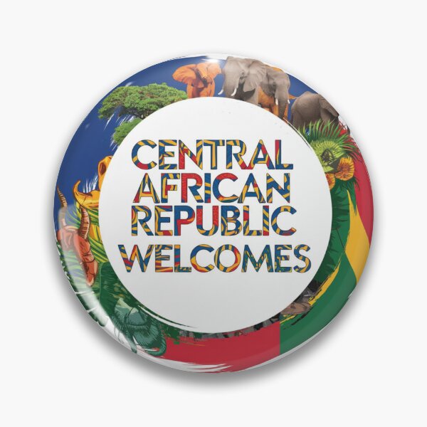 Item preview, Central African Republic Welcomes Flag Map Bangui, Ubangi River designed and sold by AnimalsDH305.
