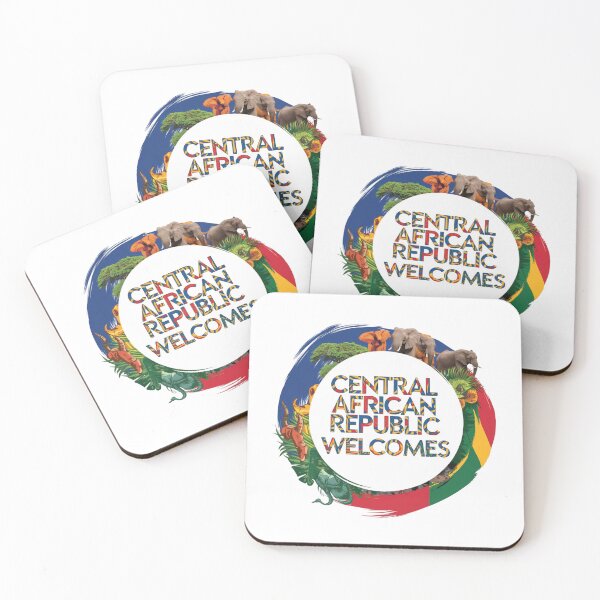 Item preview, Central African Republic Welcomes Flag Map Bangui, Ubangi River designed and sold by AnimalsDH305.