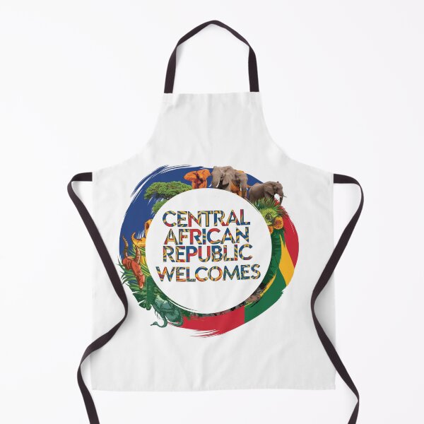 Item preview, Central African Republic Welcomes Flag Map Bangui, Ubangi River designed and sold by AnimalsDH305.