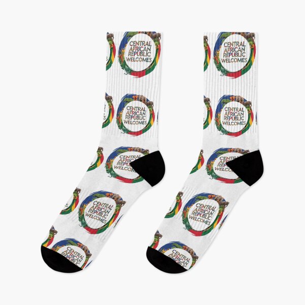 Item preview, Central African Republic Welcomes Flag Map Bangui, Ubangi River designed and sold by AnimalsDH305.