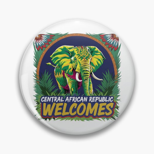 Item preview, Central African Republic Welcomes Flag Map Bangui, Ubangi River designed and sold by AnimalsDH305.