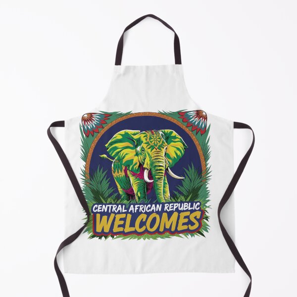 Item preview, Central African Republic Welcomes Flag Map Bangui, Ubangi River designed and sold by AnimalsDH305.