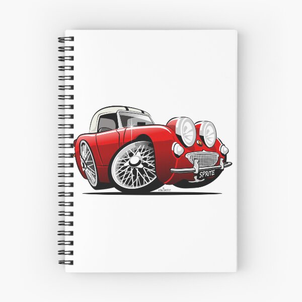 Item preview, Frogeye Sprite caricature red hardtop designed and sold by car2oonz.