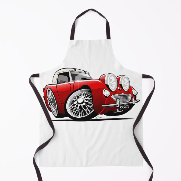 Item preview, Frogeye Sprite caricature red hardtop designed and sold by car2oonz.