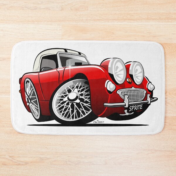 Item preview, Frogeye Sprite caricature red hardtop designed and sold by car2oonz.