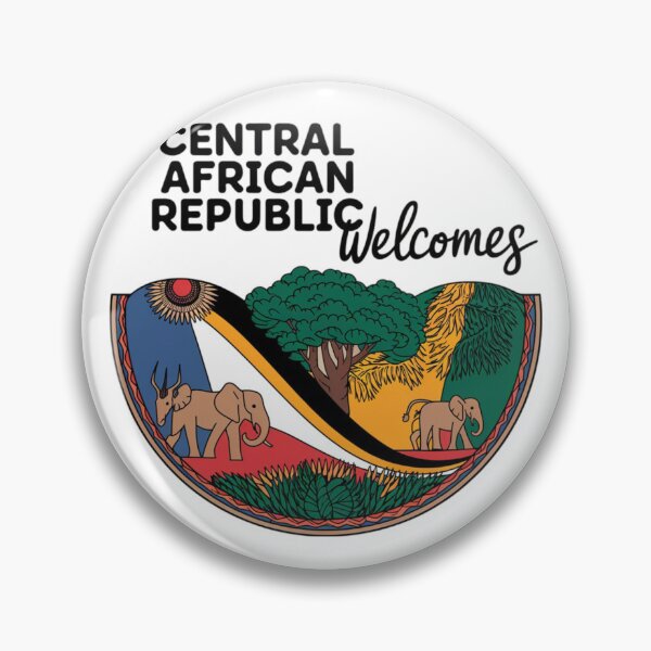 Item preview, Central African Republic Welcomes Flag Map Bangui, Ubangi River designed and sold by AnimalsDH305.
