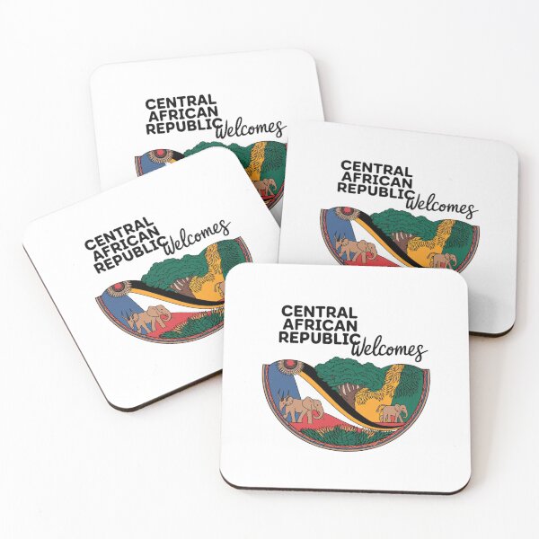 Item preview, Central African Republic Welcomes Flag Map Bangui, Ubangi River designed and sold by AnimalsDH305.