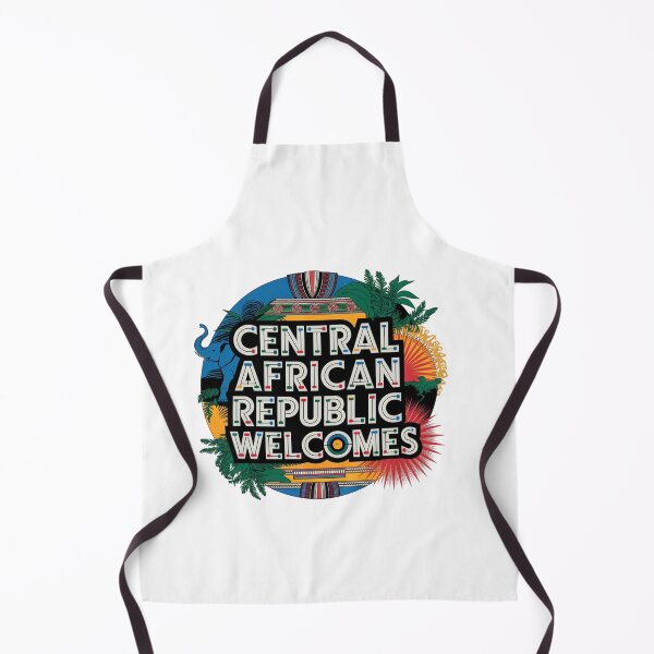 Item preview, Central African Republic Welcomes Flag Map Bangui, Ubangi River designed and sold by AnimalsDH305.