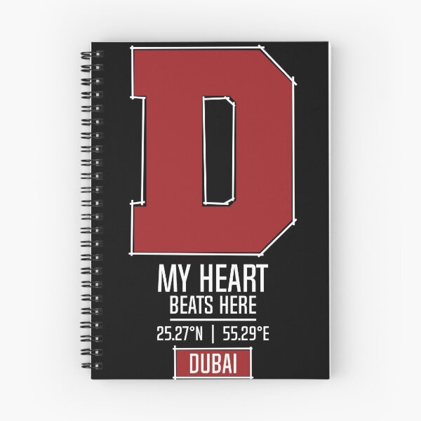 Item preview, DUBAI MY HEART BEATS HERE BLACK designed and sold by LMAGARMENTS.