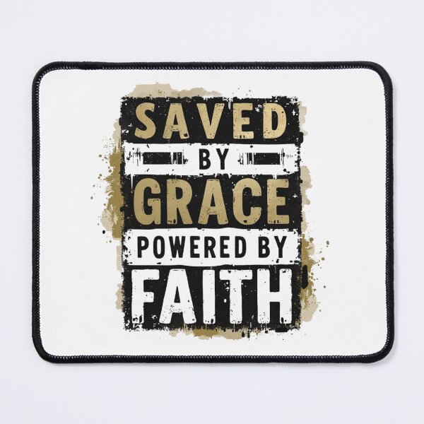 Item preview, Saved by Grace, Powered by Faith designed and sold by SignumShop.