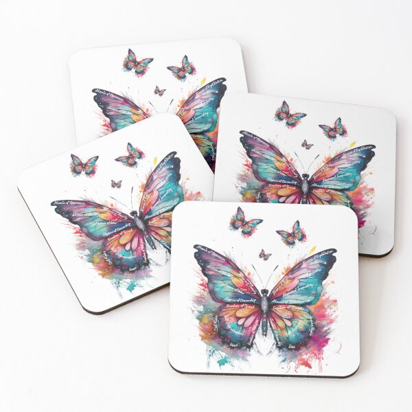 Item preview, Freedom Butterfly (Script Lettering) designed and sold by anointedhelp.