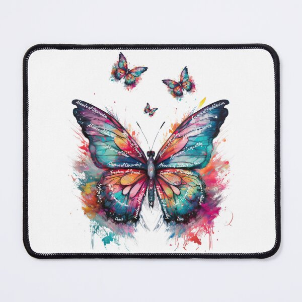 Item preview, Freedom Butterfly (Script Lettering) designed and sold by anointedhelp.