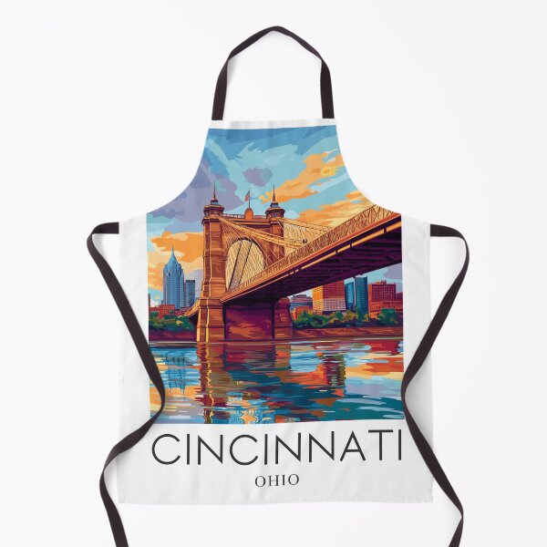 Item preview, A Pop Art Travel Print of Cincinnati - Ohio  designed and sold by StudioRedKoala.