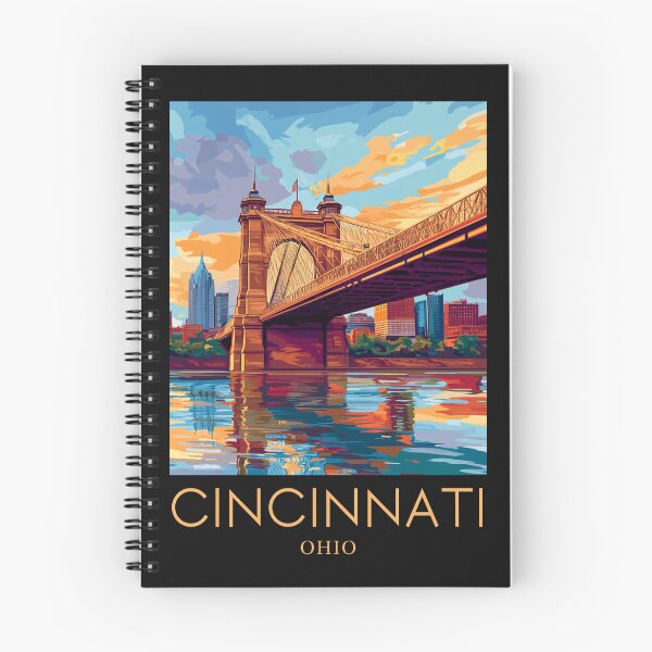 Item preview, A Pop Art Travel Print of Cincinnati - Ohio  designed and sold by StudioRedKoala.