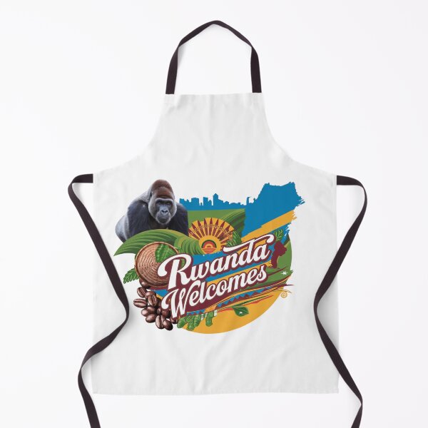 Item preview, Rwanda Welcomes Flag Map Kigali, Lake Kivu designed and sold by AnimalsDH305.