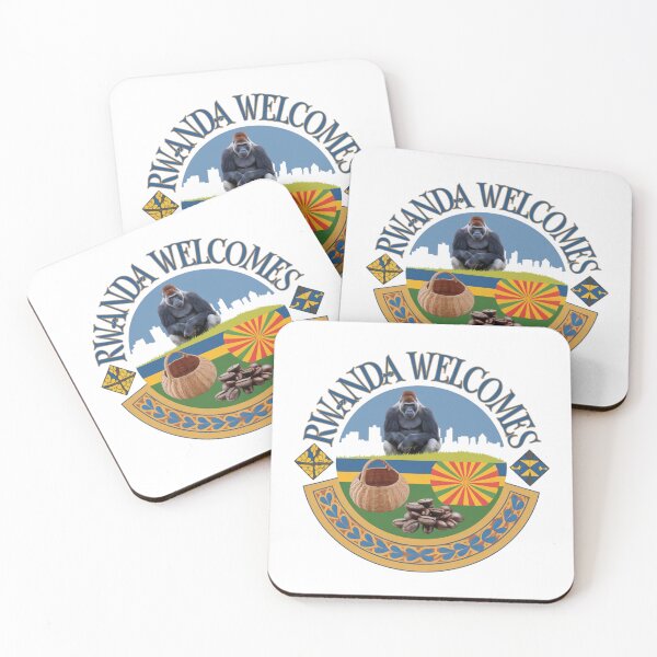 Item preview,  Rwanda Welcomes Flag Map Kigali, Lake Kivu designed and sold by AnimalsDH305.