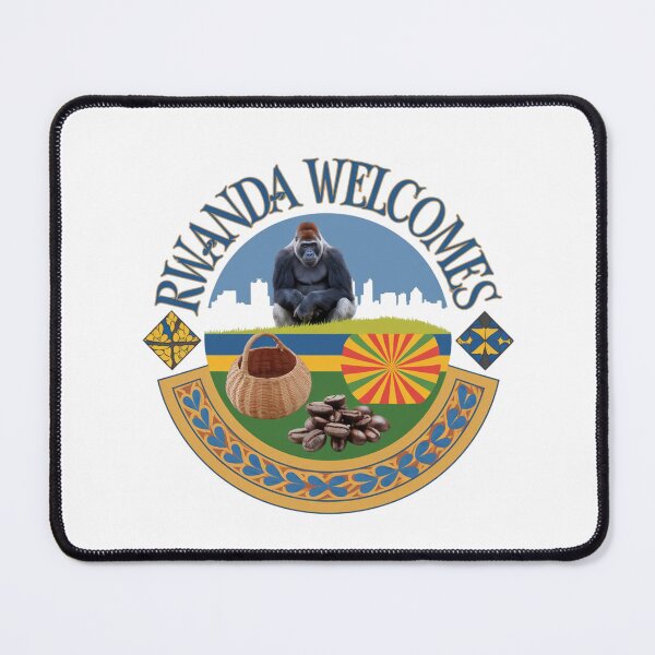 Item preview,  Rwanda Welcomes Flag Map Kigali, Lake Kivu designed and sold by AnimalsDH305.