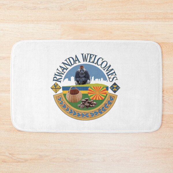 Item preview,  Rwanda Welcomes Flag Map Kigali, Lake Kivu designed and sold by AnimalsDH305.