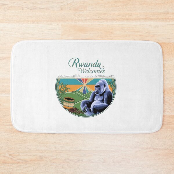 Item preview, Rwanda Welcomes Flag Map Kigali, Lake Kivu designed and sold by AnimalsDH305.