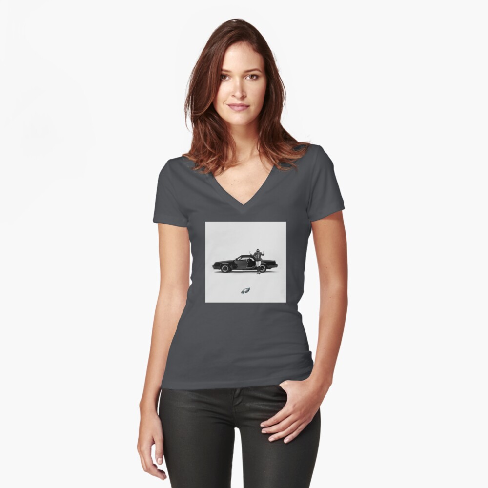 Item preview, Fitted V-Neck T-Shirt designed and sold by GoBirdsGo.