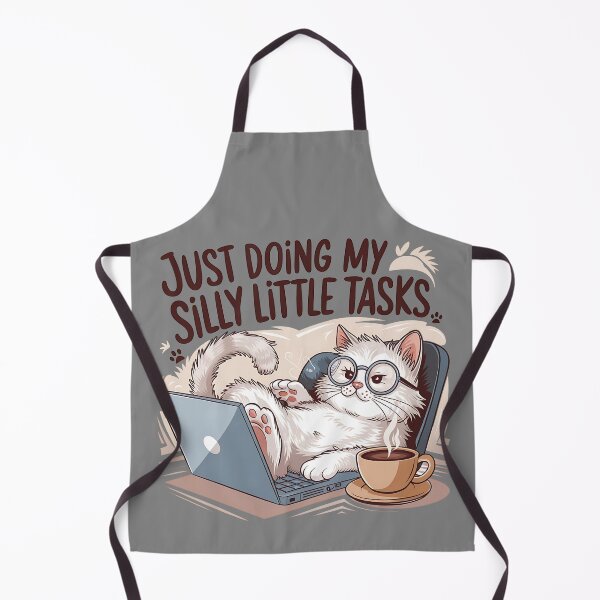 Item preview, Lazy Cat Working from Home - Funny Productivity Meme designed and sold by Aredbox.