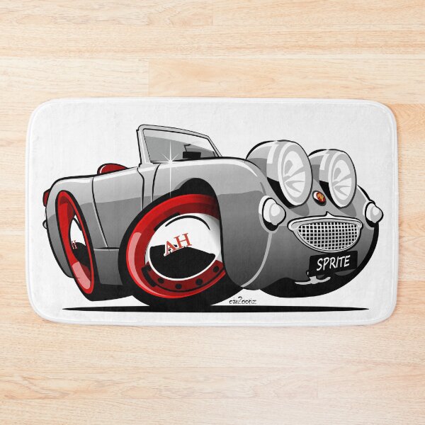 Item preview, Austin Healey Sprite caricature grey designed and sold by car2oonz.