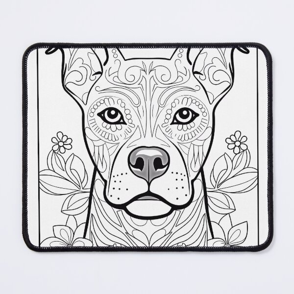 Item preview, Dog Coloring Page Pattern  designed and sold by DavidColoring.